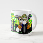 Bubbas Bikertoons Jumbo-Tasse (Vorderseite Rechts)