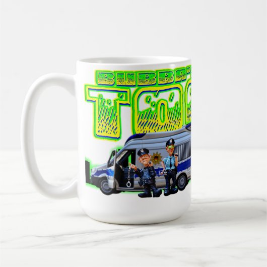 Bubbas Bikertoons Kaffeetasse (Links)