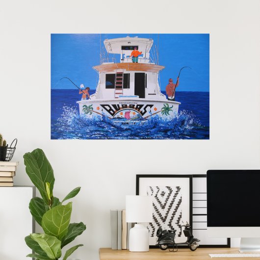 Bubbas-Boot Poster (Heimbüro)