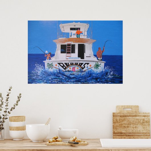 Bubbas-Boot Poster (Küche)