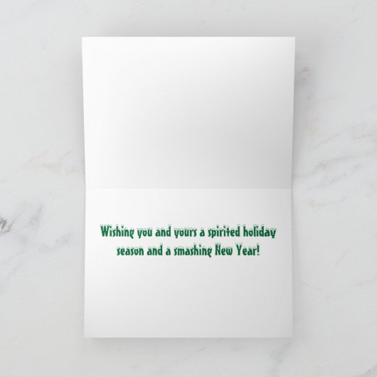 Bubbas frohe Feiertage Feiertagskarte (Innenseite)