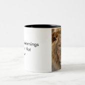 Bubbas Löwe-Tasse. Zweifarbige Tasse (Mittel)