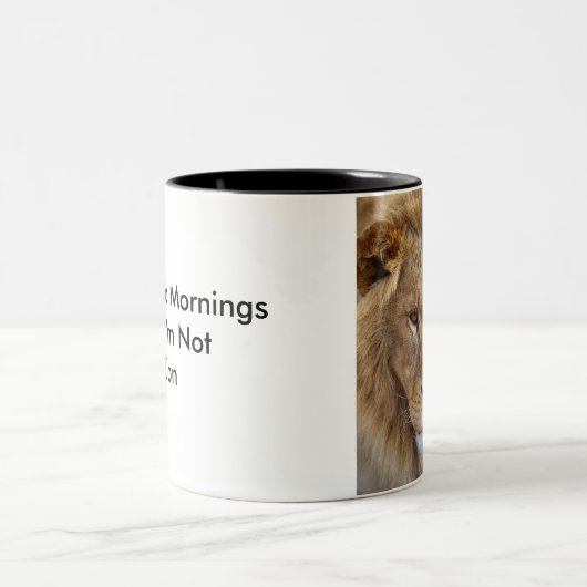 Bubbas Löwe-Tasse. Zweifarbige Tasse (Mittel)