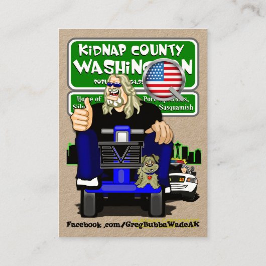 BUBBA'S TOONS VISITENKARTE (Rückseite)