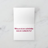 Bubbas Urlaubswünsche Feiertagskarte (Innenseite)