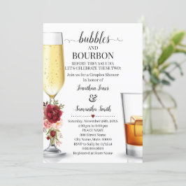 Bubbbles & Borboun bevor ich Verlobung marsala Einladung