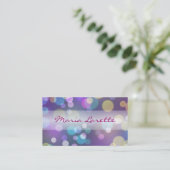 BUBBBLES Designer Business Card Visitenkarte (Stehend Vorderseite)