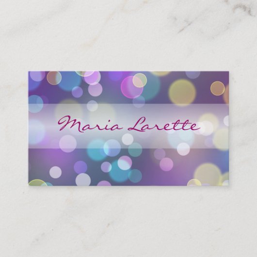 BUBBBLES Designer Business Card Visitenkarte (Vorderseite)