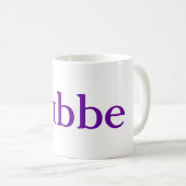 Bubbe nicht Großmutter-jüdische personalisierte Kaffeetasse (VorderseiteRechts)