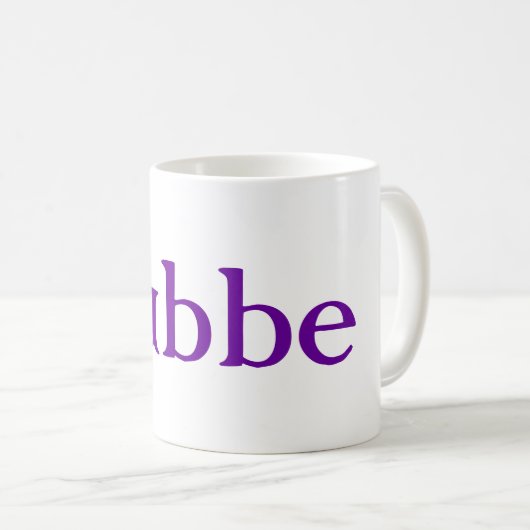 Bubbe nicht Großmutter-jüdische personalisierte Kaffeetasse (VorderseiteRechts)