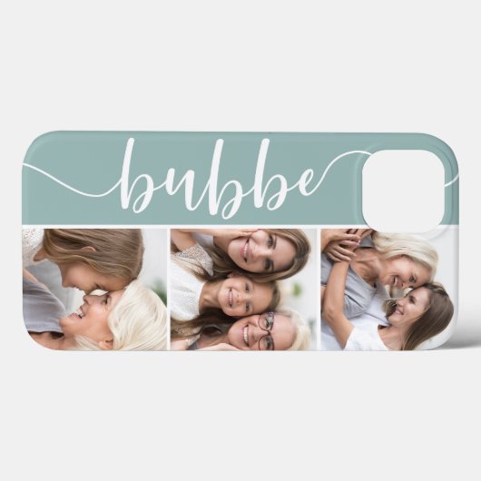 Bubbe Script Oma Foto Collage Case-Mate iPhone Hülle (Rückseite (Horizontal))