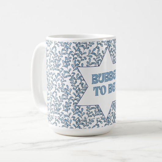 "Bubbe to Be" Funny New Oma Pregnancy Reveal Kaffeetasse (Vorderseite Links)