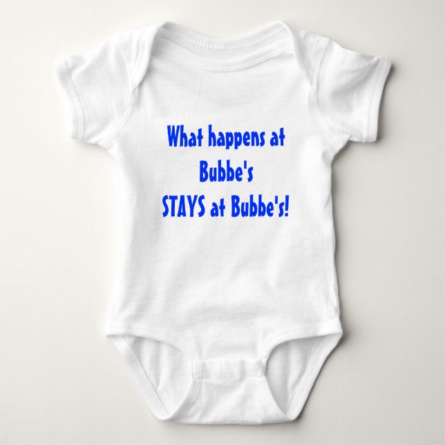 Bubbes Haus Baby Strampler (Vorderseite)