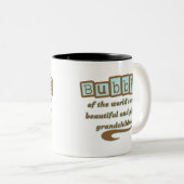 Bubbie der begabten Enkelkinder Zweifarbige Tasse (VorderseiteRechts)