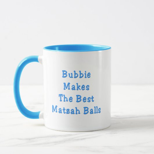 Bubbie macht die beste Matzoh Balls Pessach-Tasse Tasse (Links)