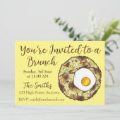 Bubble and Squeak Brunch UK British Food Cuisine Einladung (Stehend Vorderseite)