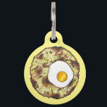 Bubble and Squeak Brunch UK British Food Cuisine Haustiermarke<br><div class="desc">Das Design der Feinschmecker zeigt eine originelle Markerabbildungen von "Blase and Squeak",  einem klassischen britischen Lebensmittel,  das aus Kohl und Kartoffeln besteht und mit einem Ei überzogen ist.</div>