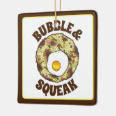 Bubble and Squeak Brunch UK British Food Cuisine Keramikornament (Links)