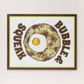 Bubble and Squeak Brunch UK British Food Cuisine Puzzle (Horizontal)