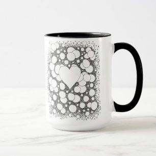 Bubble Art, Retro, Hippie, Boho Coffee Tasse