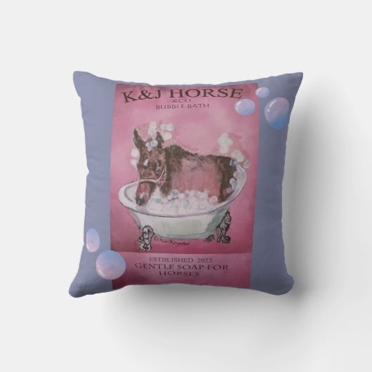 BUBBLE BATH ADD I DESIGNED Fleece Blanket Kissen (Rückseite)