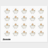 Bubble Bath Baby Stickers (Blatt)