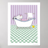 BUBBLE BATH COW Poster von Sandra Boynton (Vorne)
