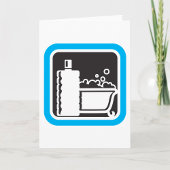 Bubble Bath Icon Relaxing Bathroom Spa Karte
