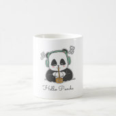 Bubble Beats Panda Kaffeetasse (Mittel)