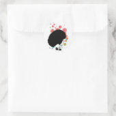 Bubble Bee Runder Aufkleber (Tasche)