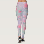 Bubble Bloom Garden – Pastel Floral Pattern for Gi Leggings (Rückseite)