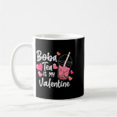 Bubble Boba Tee Ist Mein Valentinstag Herz Kaffeetasse (Links)