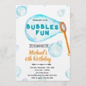 Bubble boy Birthday Invitation Einladung (Vorderseite)
