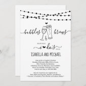 Bubble & Brew bevor ich ein paar Duschen einladen Einladung (Vorne/Hinten)