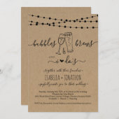 Bubble & Brews und ich machen eine Einladung zur H (Vorne/Hinten)