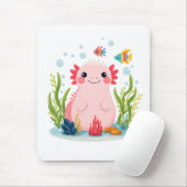 Bubble Buddy Axolotl Mousepad (Mit Mouse)