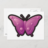 Bubble Butterfly 4 Postkarte (Vorne/Hinten)