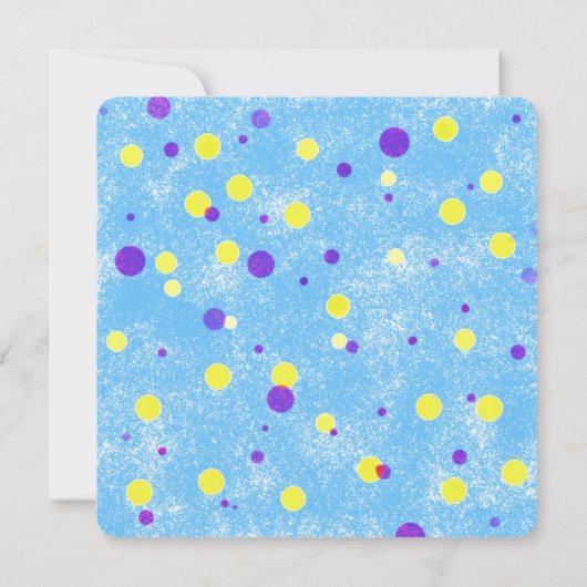 Bubble Dot Custom Geburtstag Einladung (Rückseite)