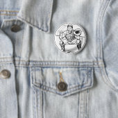 Bubble Dreams Baseball Player Art Button (Beispiel)