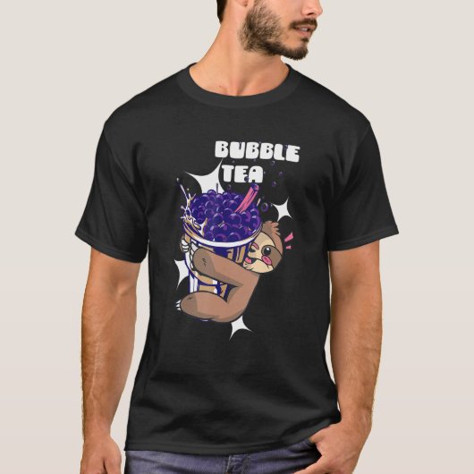 bubble drinking blueberry lazy cup T-Shirt (Vorderseite)