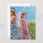 Bubble Fairies Postkarte (Vorne/Hinten)
