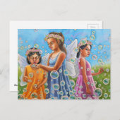 Bubble Fairies Postkarte (Vorne/Hinten)