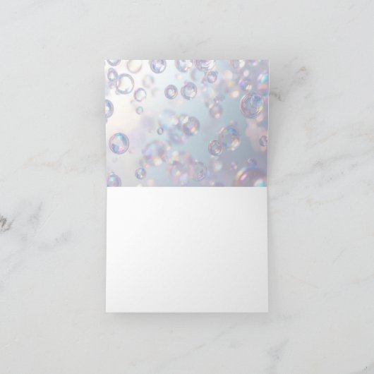 Bubble Fairy Dankeskarte (Innenseite)