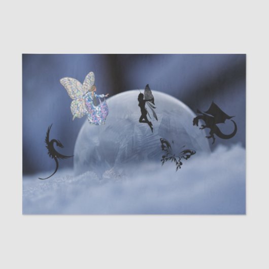 Bubble Fairy Fantasy Seidenpapier (Vorderseite)