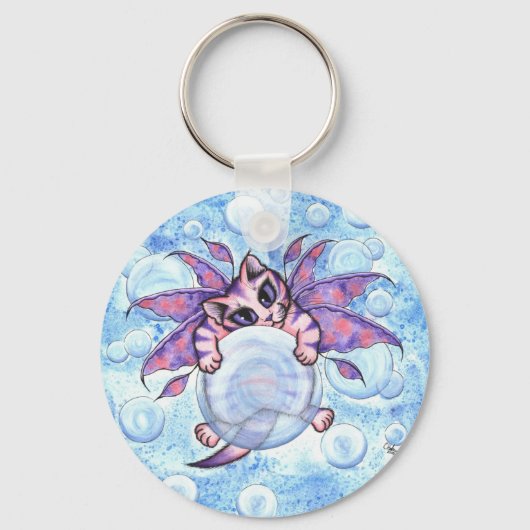 Bubble Fairy Kitten Cat Schlüsselanhänger (Vorderseite)