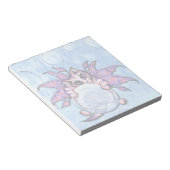 Bubble Fairy Kitten Fantasy Cat Art Notepad Notizblock (angewinkelt)