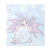 Bubble Fairy Kitten Fantasy Cat Art Notepad Notizblock (Vorderseite)