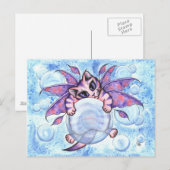 Bubble Fairy Kitten Fantasy Cat Art Postcard Postkarte (Vorne/Hinten)