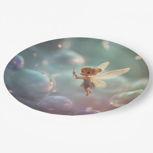 Bubble Fairy Pappteller (Schrägansicht)