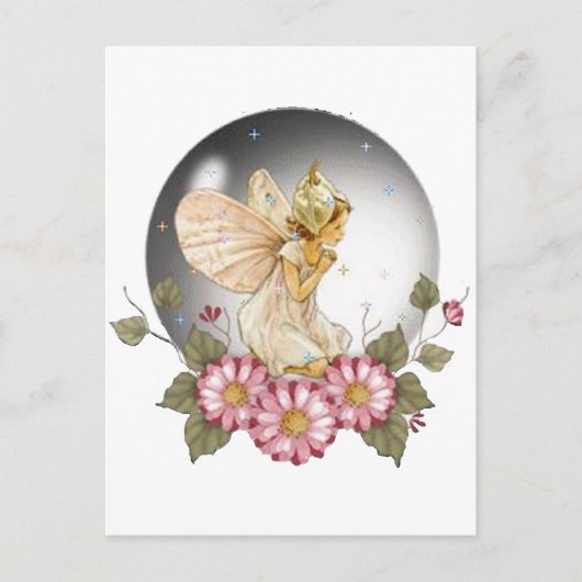 Bubble Fairy Postkarte (Vorderseite)